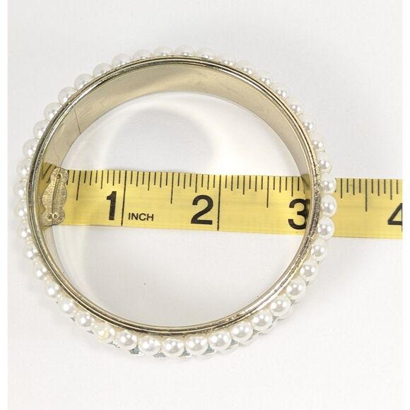 Pearl Rhinestone Bangle - Picture 7 of 7